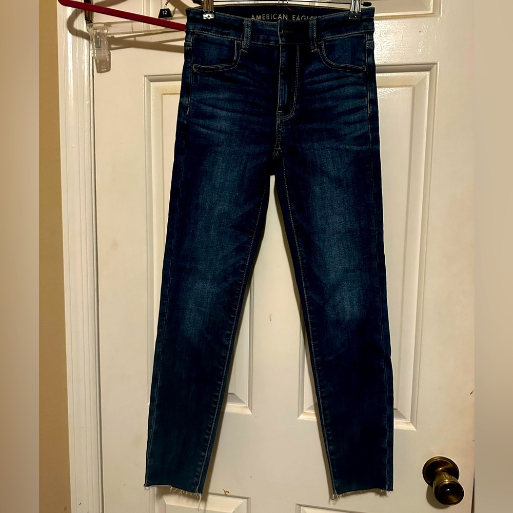 American Eagle Next Level Stretch, High Rise Jegging Crop Jeans, Size 0 Regular